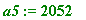a5 := 2052